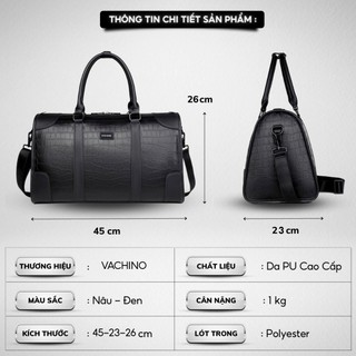Túi xách du lịch, túi hành lý VACHINO - TX028. Đựng được 8-10 bộ đồ, bảo hành 12 tháng. Đổi trả miễn phí trong 7 ngày.