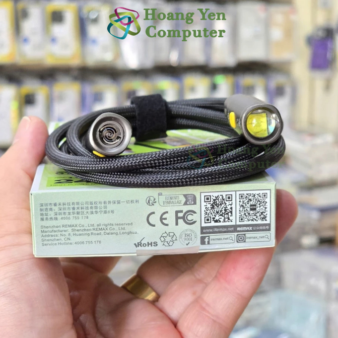 Cáp Sạc Đa Năng Remax CB21 C-C 240W 1.2m – Tích Hợp Bật Lửa & Đèn Pin – BH 6 Tháng – Hoàng Yến Computer