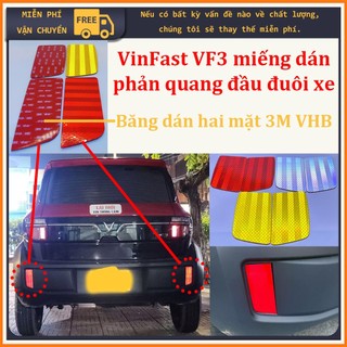 VinFast VF3 miếng dán phản quang đầu đuôi xe  - Giúp xe nổi bật hơn khi lưu thông và đỗ xe ban đêm