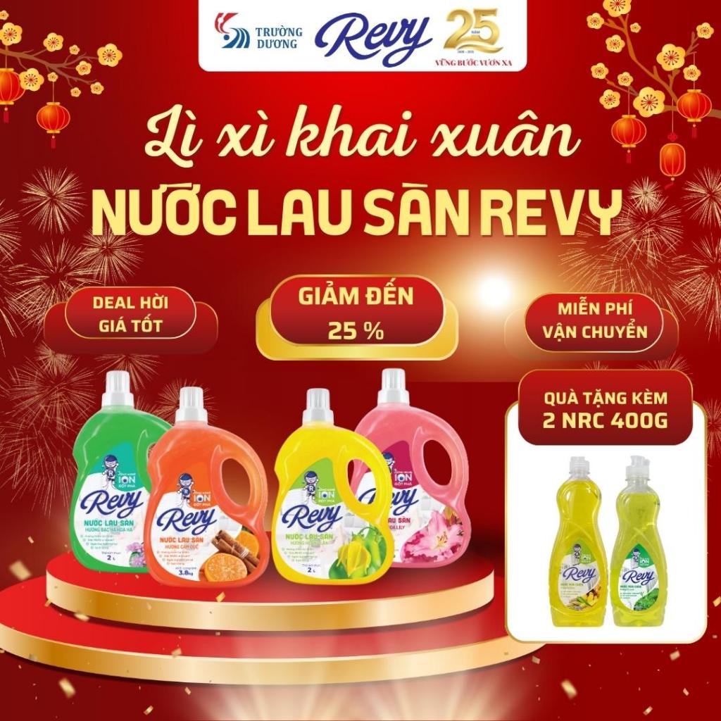 Nước Lau Sàn Nhà  - Can Nước Lau Nhà REVY Hương Thơm Lâu, Làm Sạch Hiệu Quả