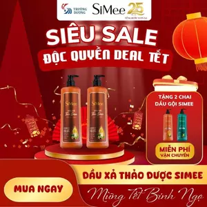Dầu Xả Thảo Dược Simee Dung Tích 600ML - Mềm mượt suôn tóc, cung cấp độ ẩm, tóc vào nếp, mềm mại