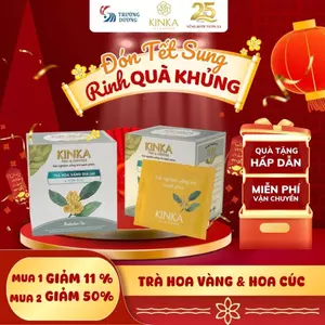 KINKA Trà Hoa Vàng Gia Lai & Hoa Cúc - MEDITATION TEA - Hộp 40g (20 gói x 2g)