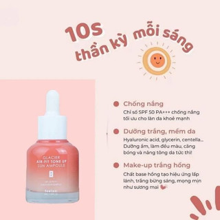 Serum chống nắng Glacier Air Fit Tone Up Sun Ampoule 30ml