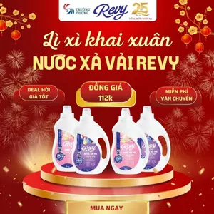 Nước xả vải Revy - Nước xả vải quần áo lưu hương, bền màu, mềm vải | Hương Rosé, Hương Bella