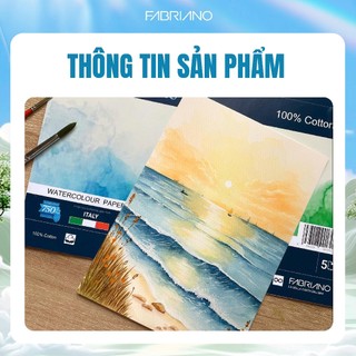 [Hỏa tốc HCM] Giấy vẽ hạng họa sĩ - Fabriano Marco Polo 100% cotton