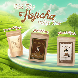 Bột Trà Rang Socola Healthy Ngọt Tự Nhiên Hojicha Hoho Hojicha Nhật Premium Latte Chocolate 80g M03