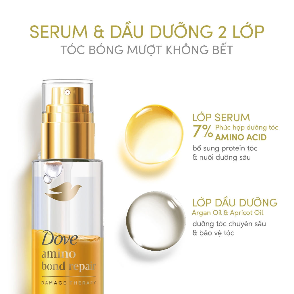 [LS] Serum + Dầu dưỡng tóc 2 trong 1 chứa 7% Amino Acid cho tóc bóng 5X