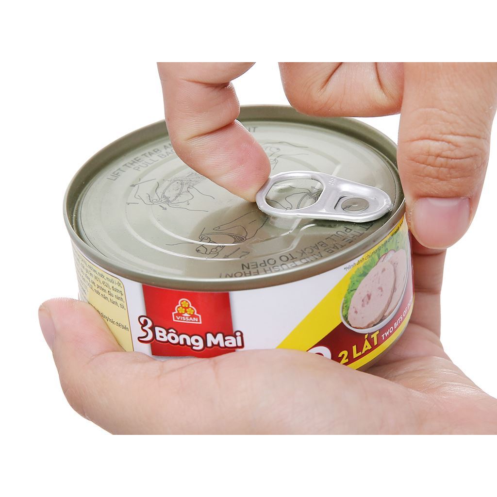 Vissan Combo 4 hộp Heo 2 lát 3 Bông Mai hộp 150g