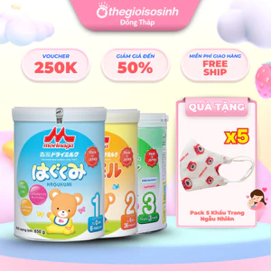 Sữa Morinaga Nhập Khẩu Nhật Bản Với Lactoferrin, DHA&ARA, Nucleotides – Cho Bé Từ 0-3 Tuổi TGSSĐT