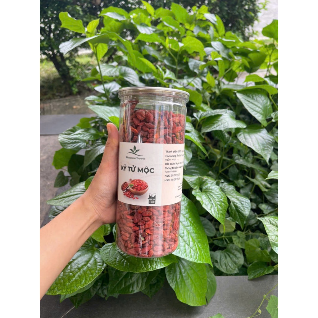 Kỷ tử đỏ Wakamono Organic của vùng Ninh Hạ không sấy lưu huỳnh, không chất bảo quản.