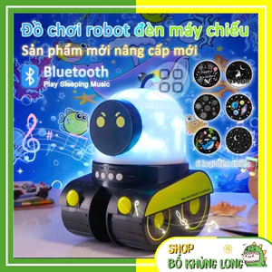 Đồ Chơi Máy Chiếu Robot 3in1 Kết Nối Bluetooth Đèn LED Ngủ Phát Sáng Nhiều Chủ Đề Cho Bé - BỐ KHỦNG LONG