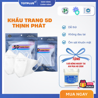 Combo 100 Chiếc Khẩu Trang 5D Thịnh Phát 3 Lớp - Kháng Khuẩn - Thoáng Khí