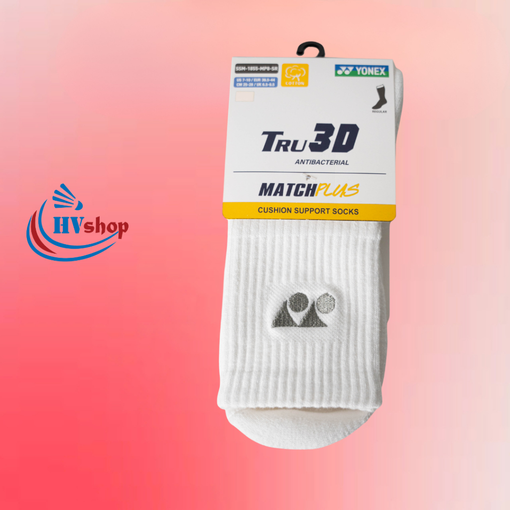Tất cầu lông Yonex chính hãng SSM-1855-MP8, cổ cao 25-28cm, chất liệu dày dặn, thoáng mát - HVShop