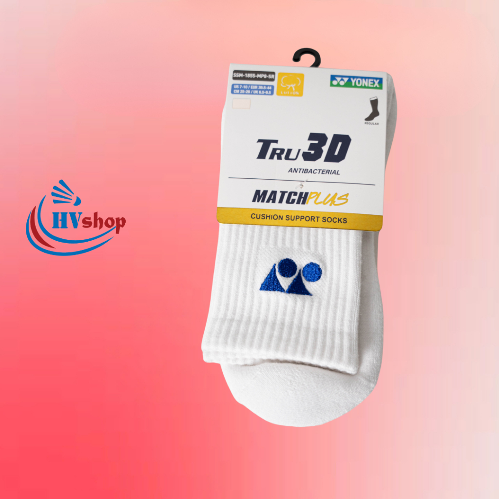 Tất cầu lông Yonex chính hãng SSM-1855-MP8, cổ cao 25-28cm, chất liệu dày dặn, thoáng mát - HVShop