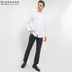 GIORDANO Áo Sơ Mi Nam Cổ Trụ Linen Shirt 01045203 — ảnh 2