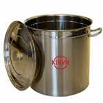 Nồi cao Inox cao cấp Luộc gà cao cấp Nấu Bún Phở,Dùng Cho Bếp Gas, Bếp củi , Bếp Từ, kích thước 40x40 - 50L — ảnh 4