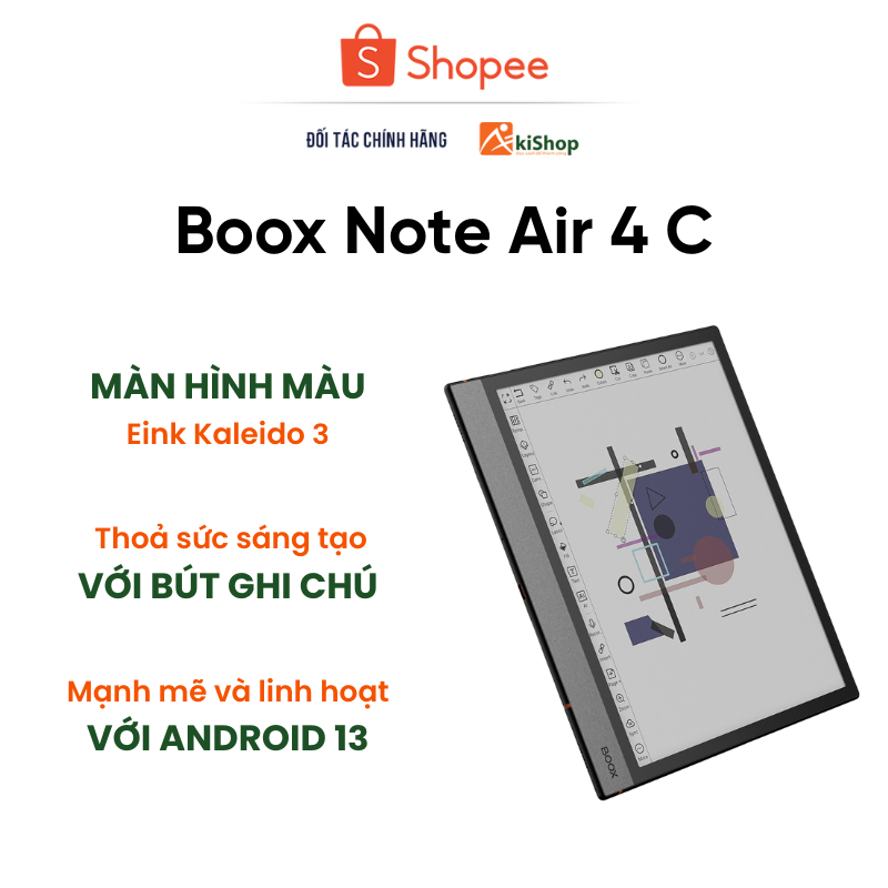 Máy Cũ] Máy đọc sách Boox Note Air 4 C - 64GB | Shopee Việt Nam