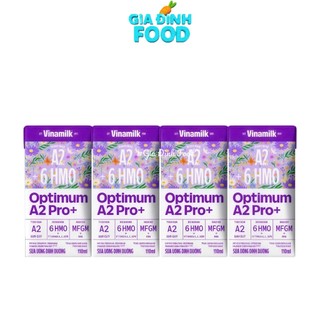 Sale date thangs 9 - Sữa Pha Sẵn Vinamilk Optimum A2 Pro+ Lốc  4 hộp/ 110ml
