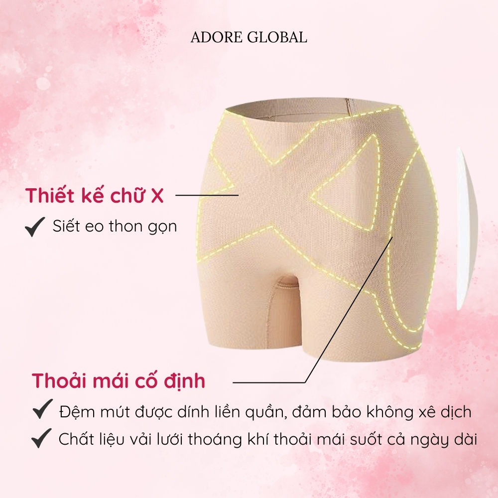Quần Độn Hông Adore Làm Đầy Hõm Hông Ôm Body Thoáng Khí Không Lộ Viền - Adore Global