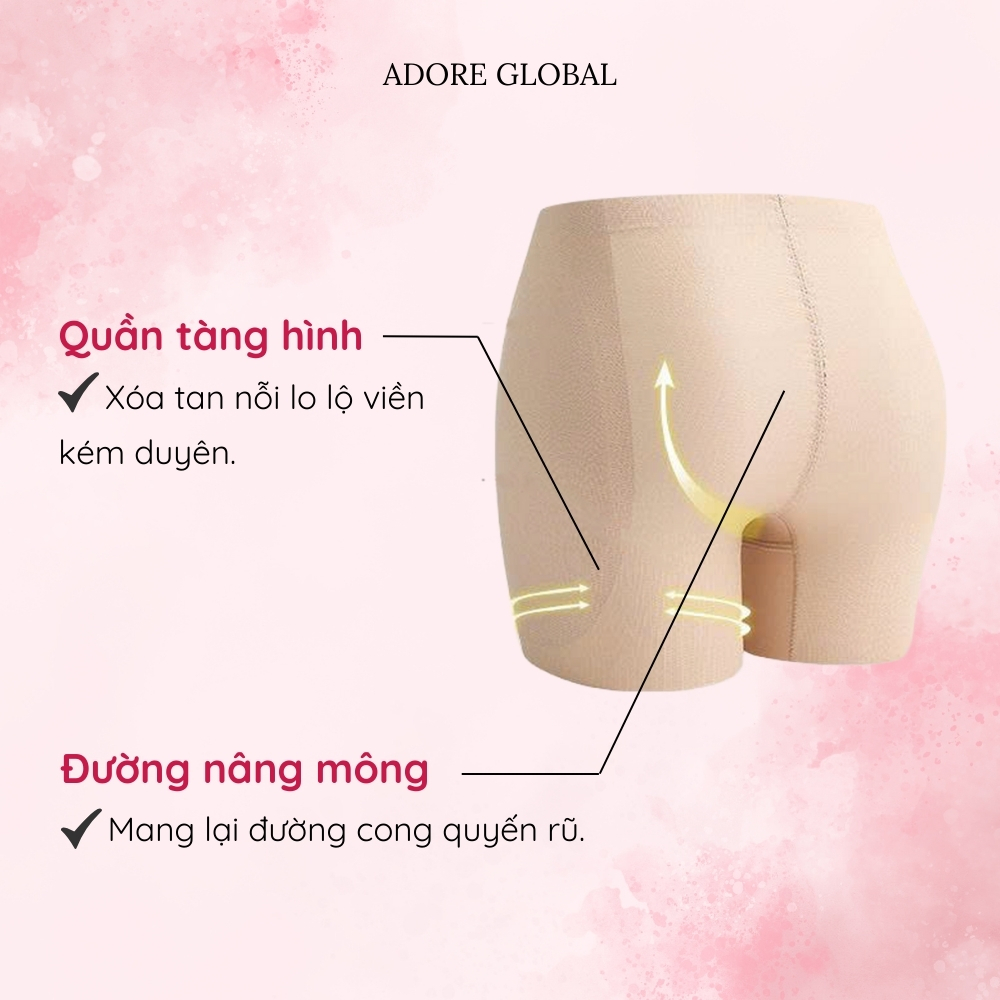 Quần Độn Hông Adore Làm Đầy Hõm Hông Ôm Body Thoáng Khí Không Lộ Viền - Adore Global