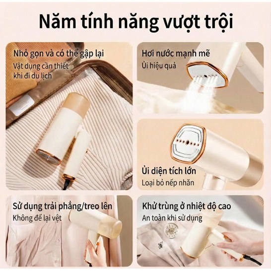 VVAKAM bàn ủi hơi nước cầm tay đứng bàn để bàn là quần áo máyđồ Dễ Dàng Mang Đi Du Lịch Hoặc Dã Ngoại