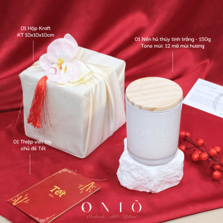 Set quà tặng Tết "Kim Lan-Hoàng Kim"-Oniõ,hương tinh dầu thiên nhiên,QTT-004