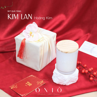 Set quà tặng Tết "Kim Lan-Hoàng Kim"-Oniõ,hương tinh dầu thiên nhiên,QTT-004