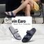 Dép da nam quai ngang CORVIN, đế công thái học êm nhẹ, chống trượt, da Microfiber cao cấp, thiết kế tối giản tôn dáng