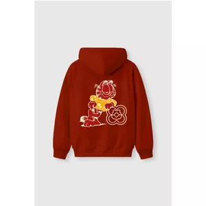 Áo Nỉ Mũ BOO Overfit Unisex In Họa Tiết Garfield Chất Lượng Cao Cấp, Dày Dặn Mặc Đi Chơi, Đi Làm