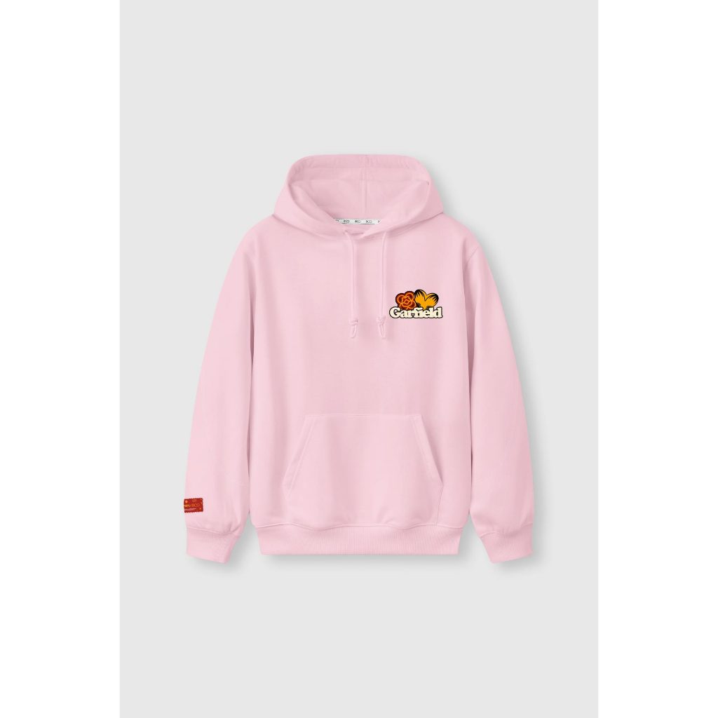 [BST Tết] Áo Nỉ Mũ BOO Overfit Unisex In Họa Tiết Garfield Chất Lượng Cao Cấp, Dày Dặn Mặc Đi Chơi, Đi Làm