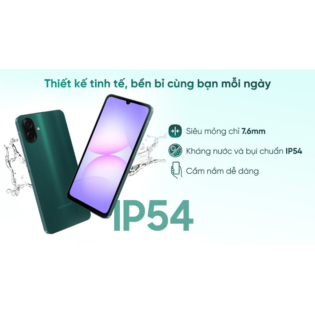 Điện Thoại Samsung Galaxy A07 4G LTE 4GB | 128GB - Màn hình 6,7", 5000mAh - Hàng Chính Hãng