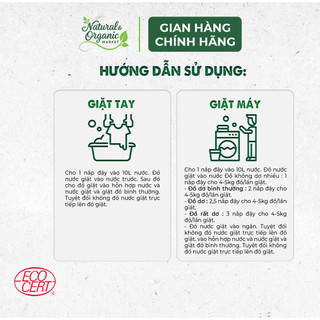 Nước Giặt Đậm Đặc Hữu Cơ Cam Oải Hương 1,5L Lerutan Bảo Vệ Vải, Thơm Mát Tự Nhiên – Natural Market