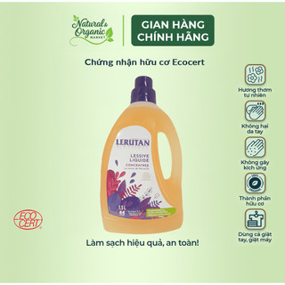 Nước Giặt Đậm Đặc Hữu Cơ Cam Oải Hương 1,5L Lerutan Bảo Vệ Vải, Thơm Mát Tự Nhiên – Natural Market