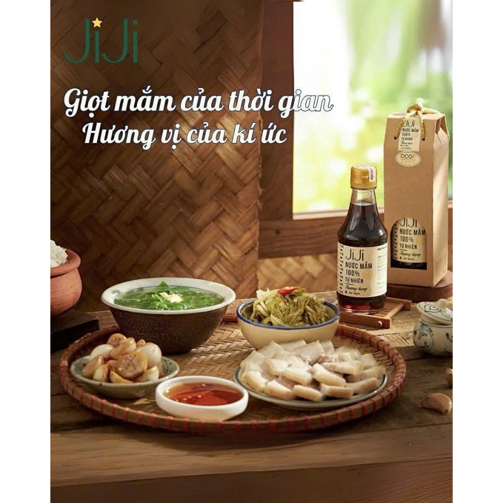 T771_Combo 3 chai Nước Mắm JiJi Cốt Cá Cơm 200ml (20-30-50 Độ Đạm )