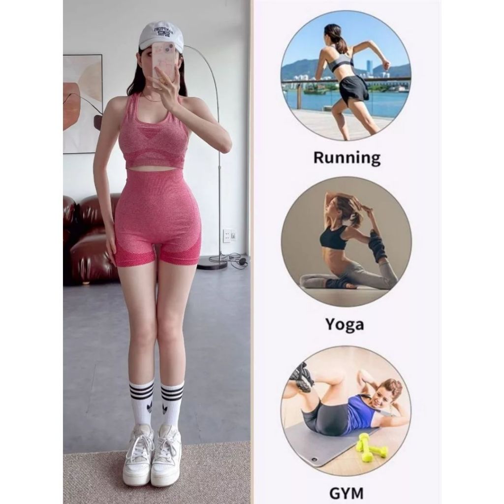 MOXY SPORTSWEAR Bộ Đồ Tập Gym Yoga Nữ, Set Đồ Tập Thể Thao Nữ Thoáng Khí, Có Mút Nâng Ngực, Nâng Mông | BigBuy360 - bigbuy360.vn