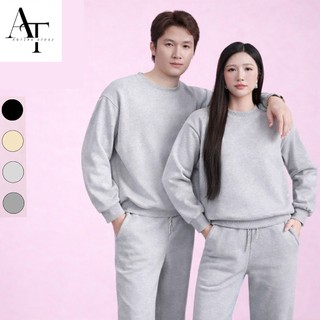 Set Bộ Đồ Nỉ Thu Đông HS HOÀNG SỰ GROUP Sweater Basic Cổ Tròn Nam Nữ Form Unisex 4 Màu Lựa Chọn