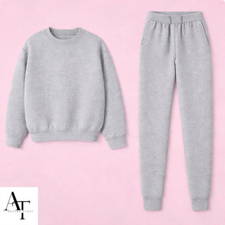 Set Bộ Đồ Nỉ Thu Đông HS HOÀNG SỰ GROUP Sweater Basic Cổ Tròn Nam Nữ Form Unisex 4 Màu Lựa Chọn