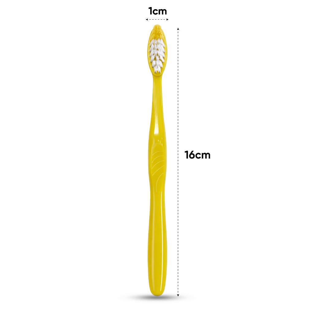 Combo 100 Bộ Bàn Chải Nhựa Đánh Răng Dùng 1 Lần Cho Khách Sạn, Homestay, Nhà Nghỉ 16x1cm
