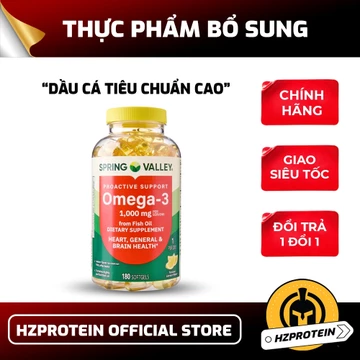 Dầu Cá Springvalley Omega3 - VIên uống Fish Oil Omega-3 chất lượng cao