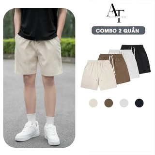 Quần Short Kaki Nam HS HOÀNG SỰ GROUP Form Trên Gối Trẻ Trung Vải Kaki Co Giãn Menswear QS01