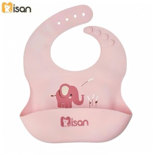 Yếm ăn dặm silicon cho bé MISAN AD92 có máng hứng chống rơi vãi, yếm tập ăn BLW nhiều màu sắc