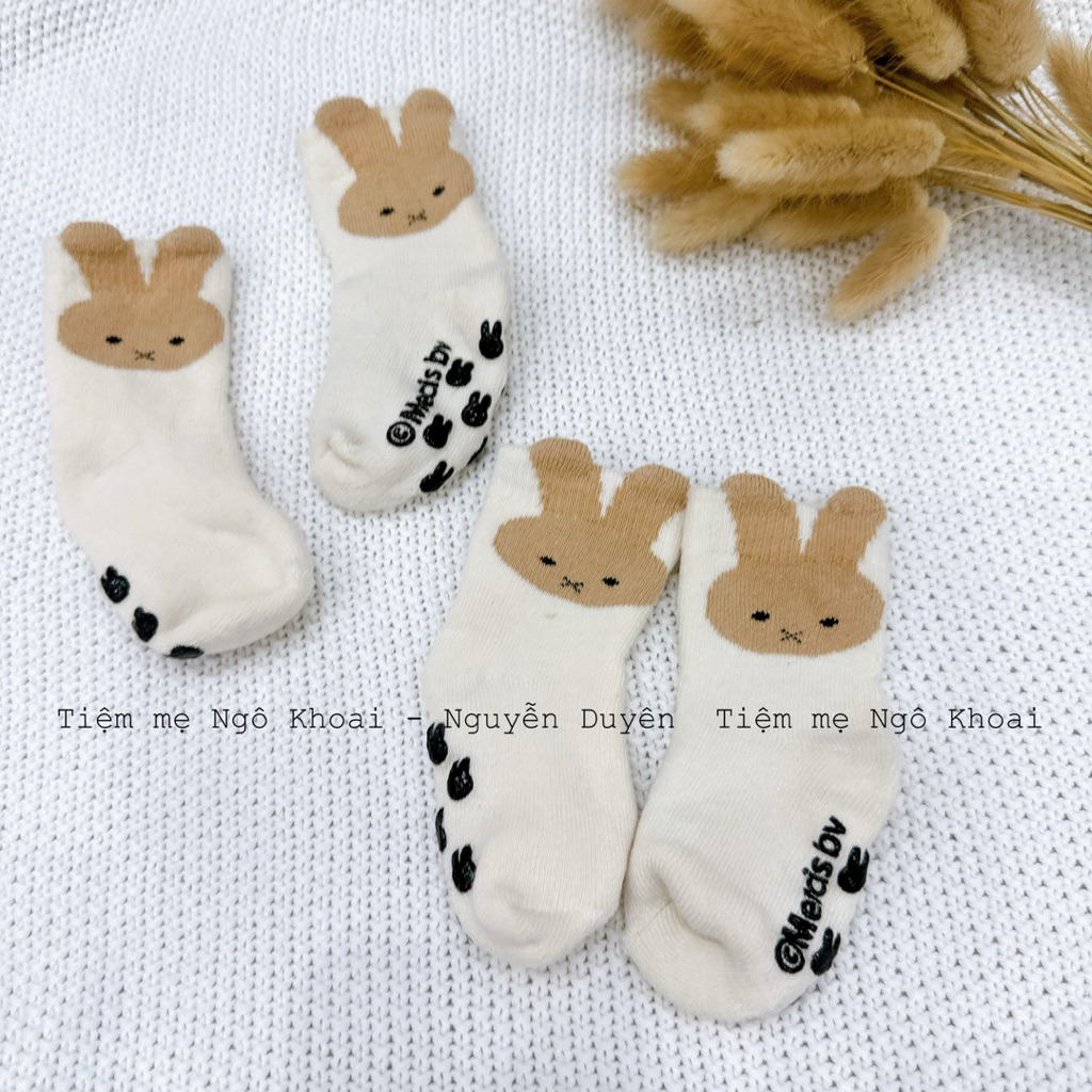 [MD232] Tất len xù dày dặn ấm áp hoạ tiết thỏ Miffy cho bé yêu