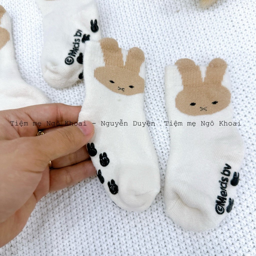 [MD232] Tất len xù dày dặn ấm áp hoạ tiết thỏ Miffy cho bé yêu
