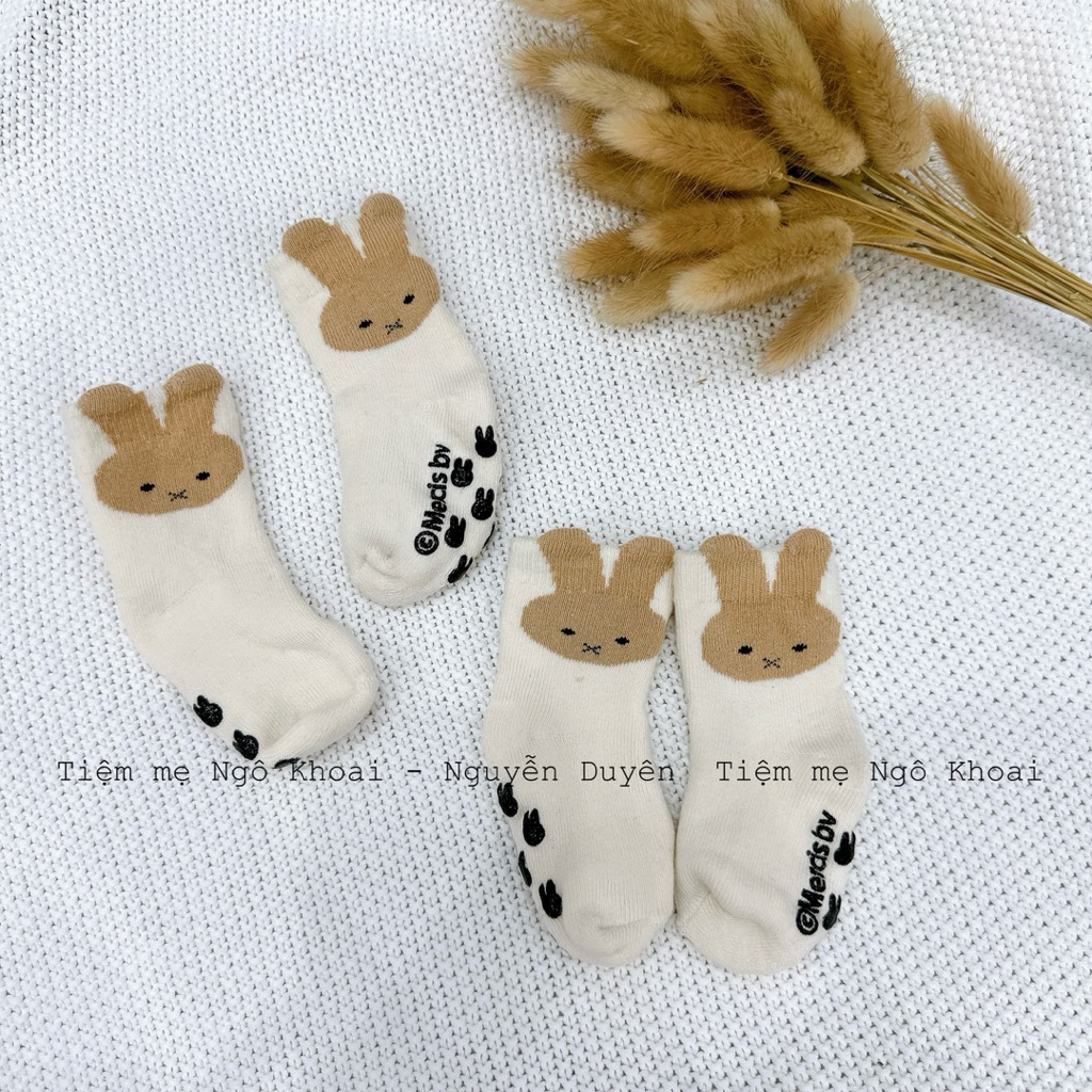 [MD232] Tất len xù dày dặn ấm áp hoạ tiết thỏ Miffy cho bé yêu