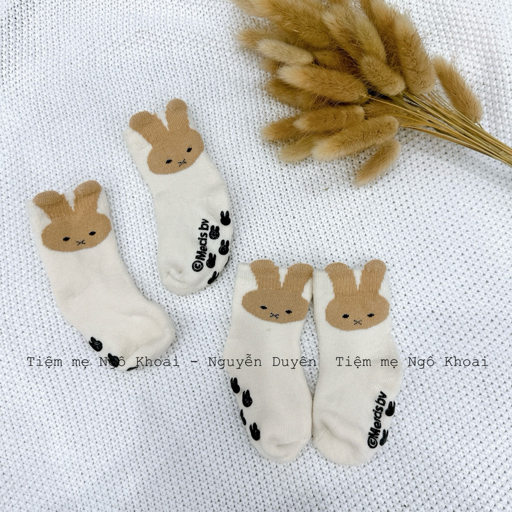 [MD232] Tất len xù dày dặn ấm áp hoạ tiết thỏ Miffy cho bé yêu