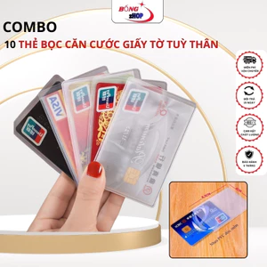 Sét 10 Vỏ Bọc Chống Xước Căn Cước Công Dân, Túi Bọc Trong Suốt Bảo Vệ Chống Trầy Căn Cước Công Dân Và Giấy Tờ Tuỳ Thân