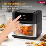 Nồi chiên không dầu 16L FUJIHOME Công suất 2100W, Lò Nướng Mini cảm ứng 3D menu 8 chế độ nấu sẵn quay gà nguyên con — ảnh 5