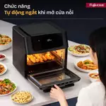 Nồi chiên không dầu 16L FUJIHOME Công suất 2100W, Lò Nướng Mini cảm ứng 3D menu 8 chế độ nấu sẵn quay gà nguyên con — ảnh 7