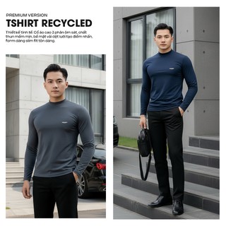COMBO 2 Áo thun giữ nhiệt nam cao cấp Mentoris, Cổ cao 3cm, Co giãn, giữa ấm cực tốt CB2MDT03