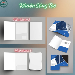 Folder (bìa hồ sơ)-Bloc 10/ Bloc100 chọn mẫu khuôn & in theo thiết kế